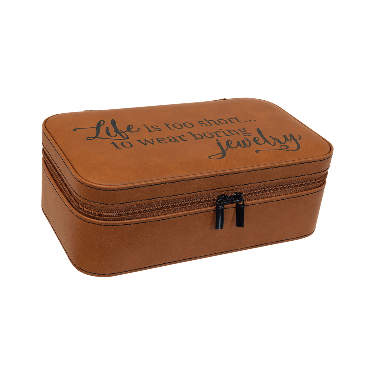 Leatherette Jewelry Box 7.5" x 4.5"