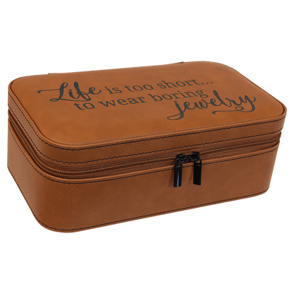 Leatherette Jewelry Box 7.5" x 4.5"