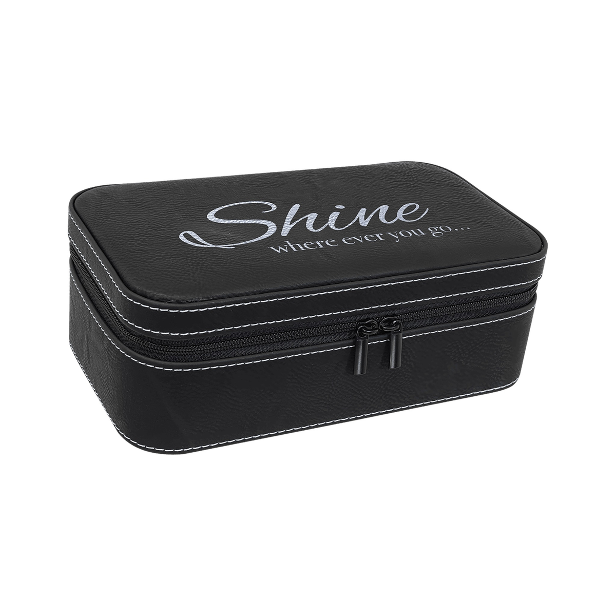 Leatherette Jewelry Box 7.5" x 4.5"
