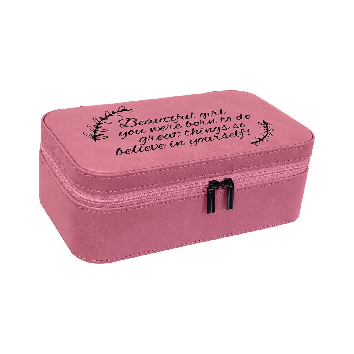 Leatherette Jewelry Box 7.5" x 4.5"