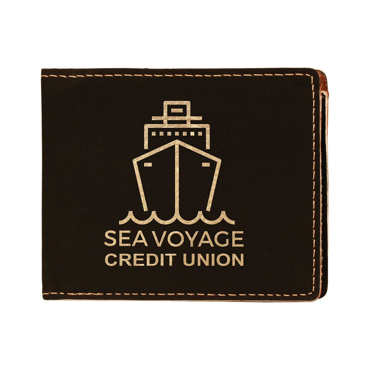Leatherette Bi-Fold Wallet