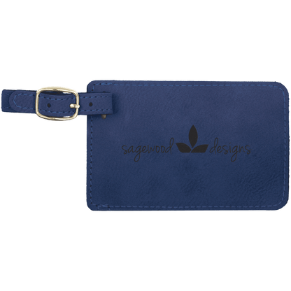 Leatherette Luggage Tag 4.25" x 2.75"