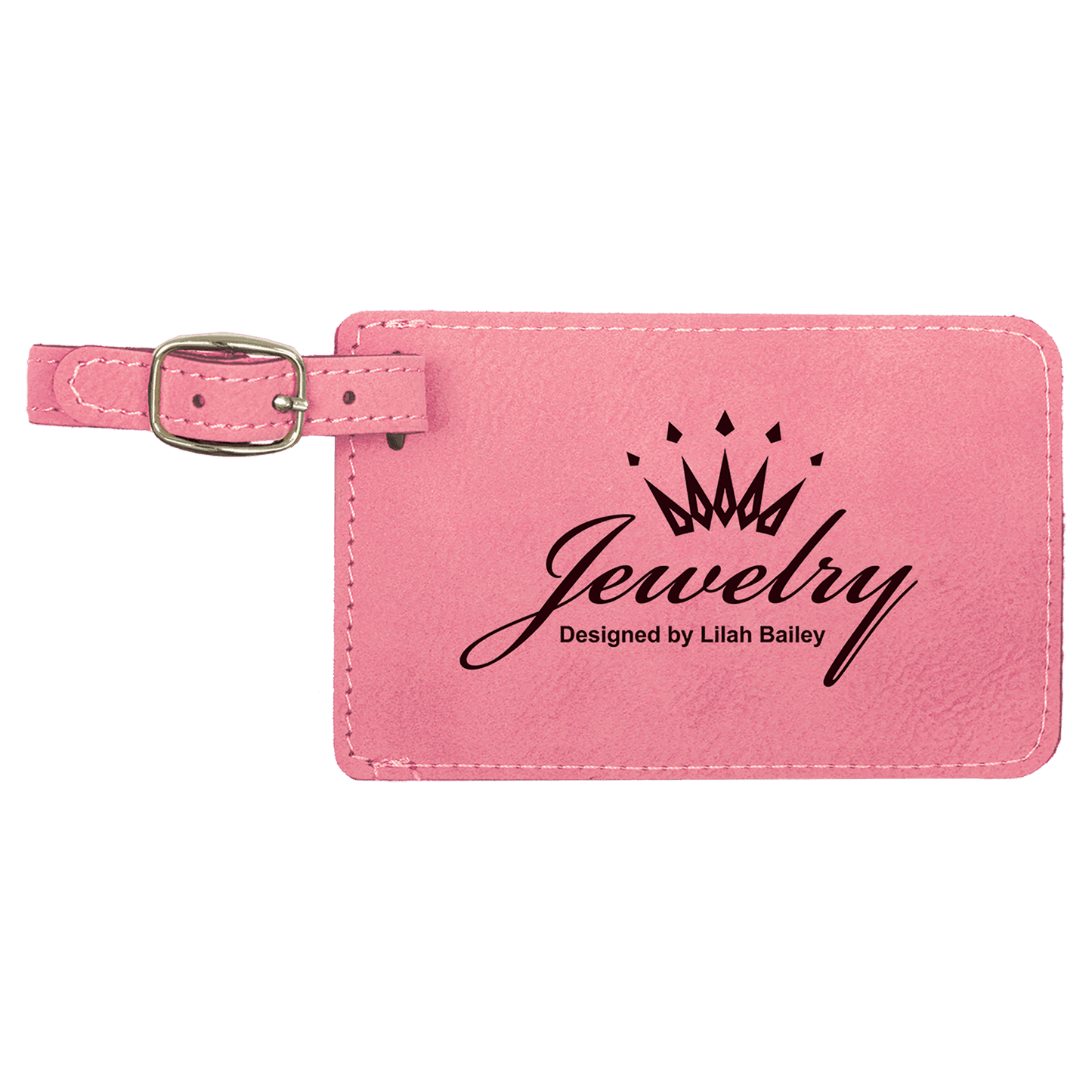 Leatherette Luggage Tag 4.25" x 2.75"