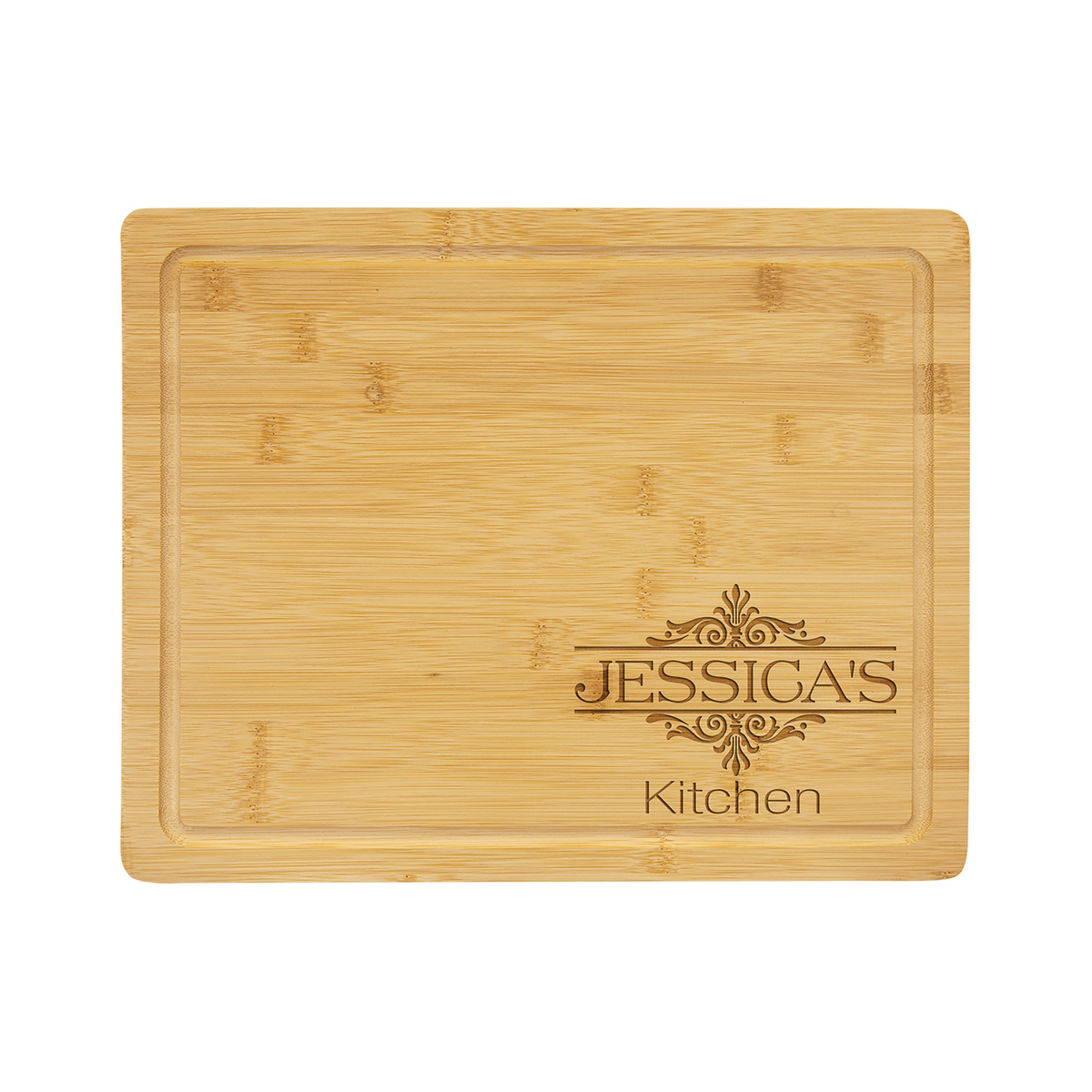 Bamboo Cutting Board with Drip Ring