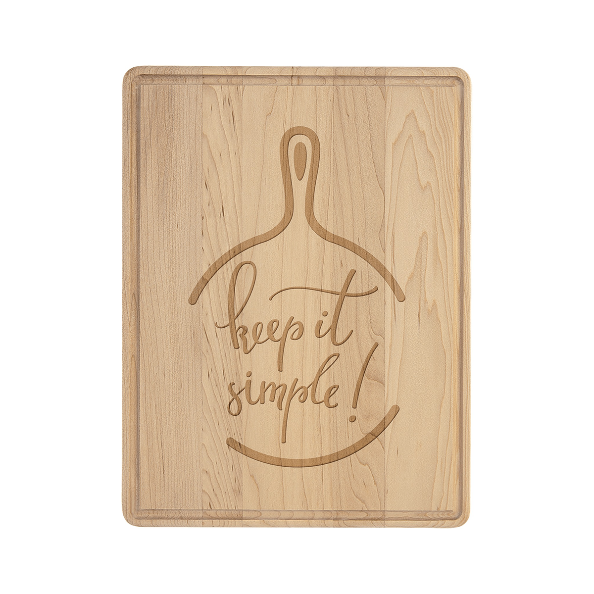 Maple Cutting Board with Drip Ring
