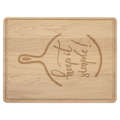 Maple Cutting Board with Drip Ring