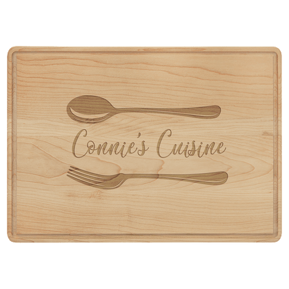 Maple Cutting Board with Drip Ring