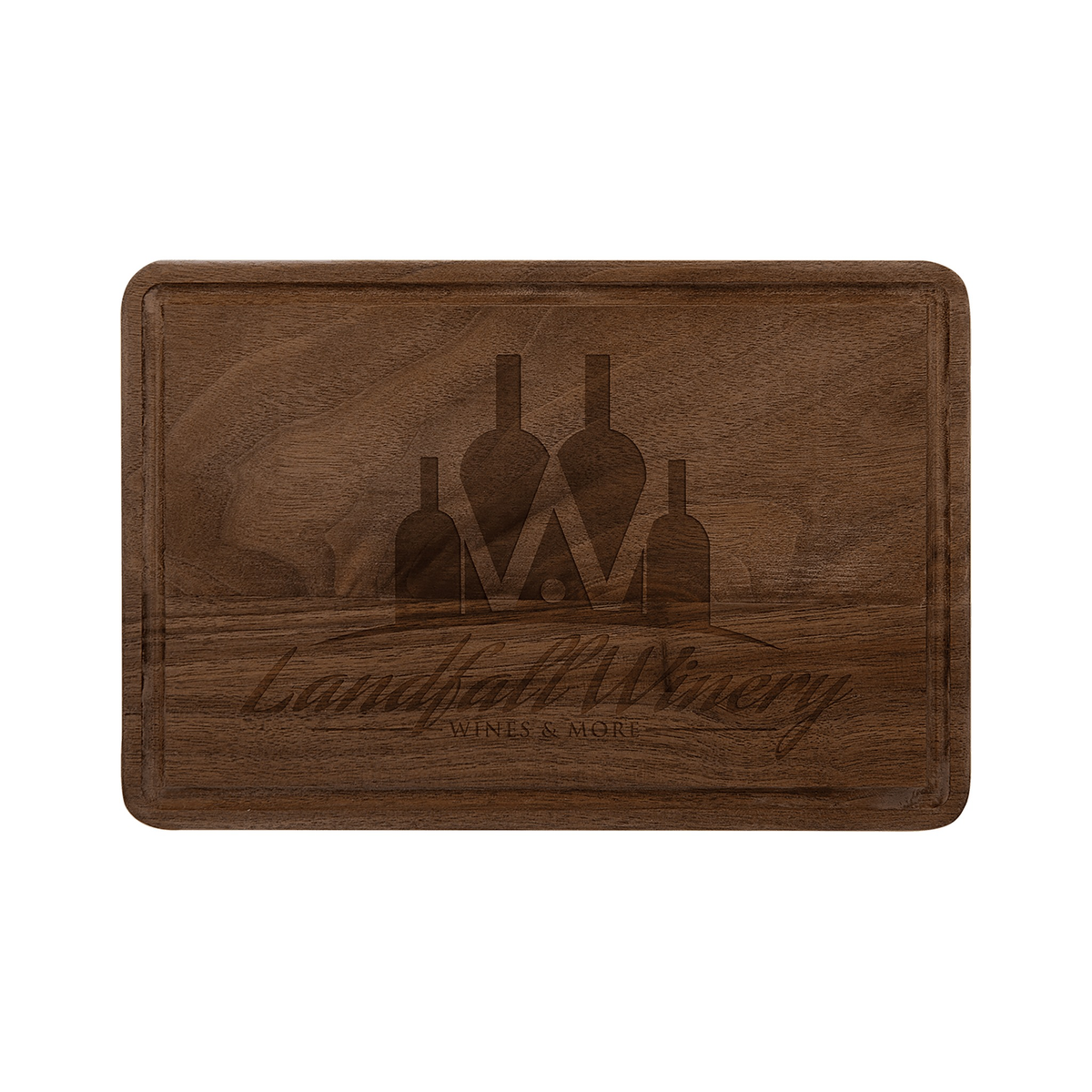 Walnut Cutting Board with Drip Ring