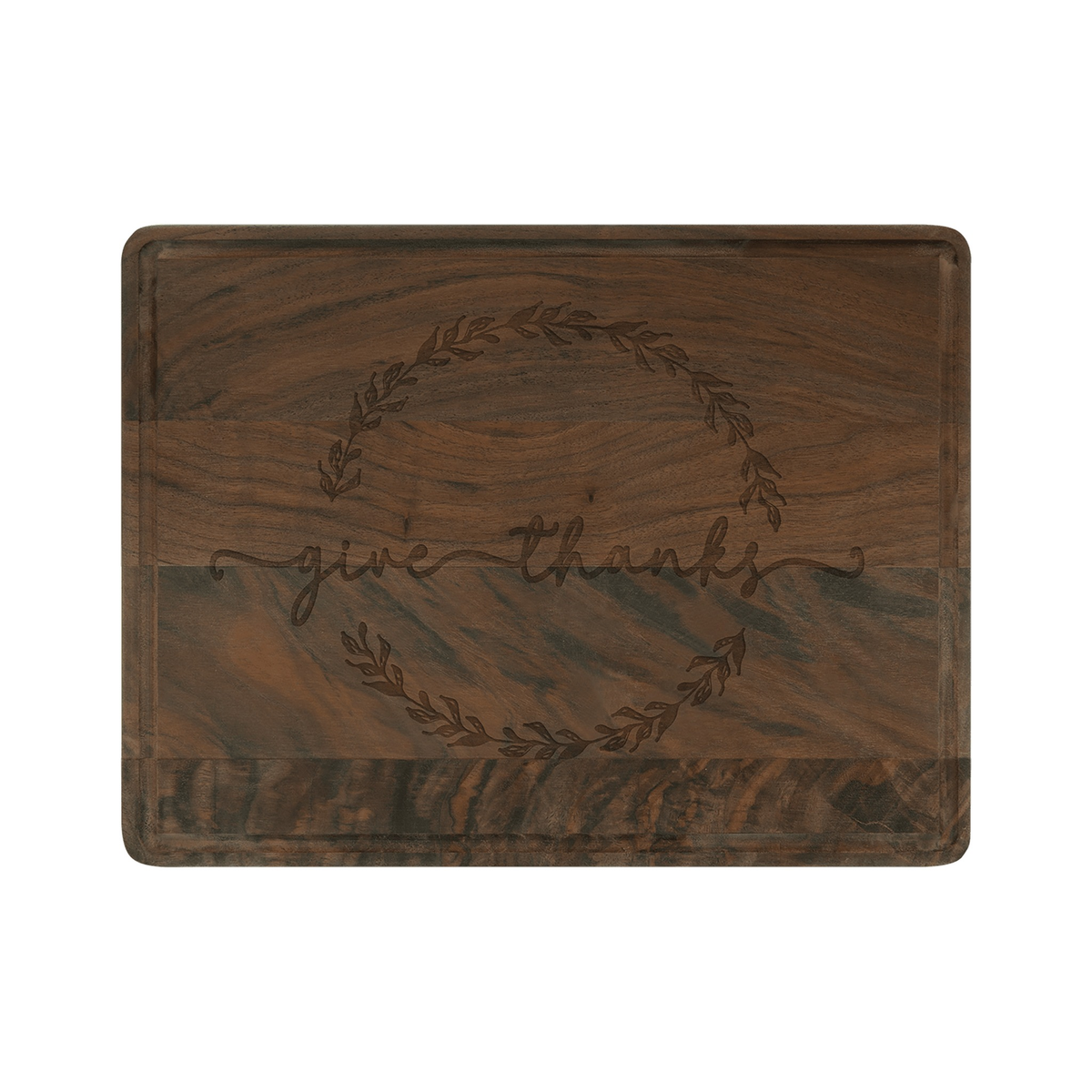 Walnut Cutting Board with Drip Ring