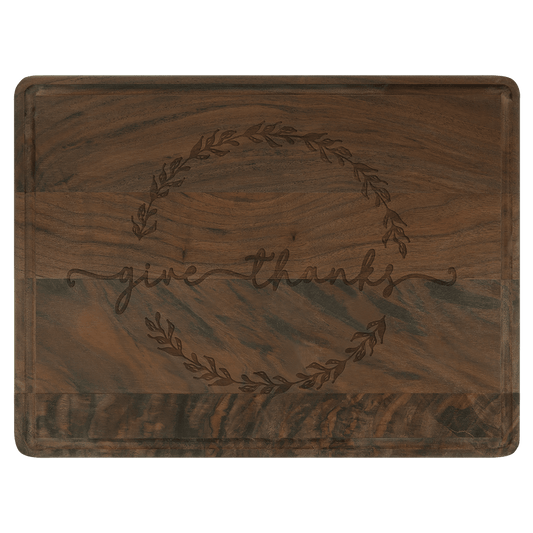 Walnut Cutting Board with Drip Ring