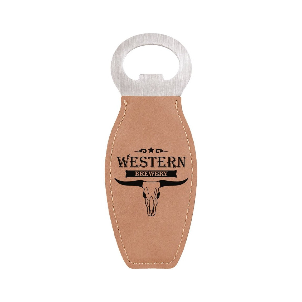 Leatherette Bottle Opener with Magnet