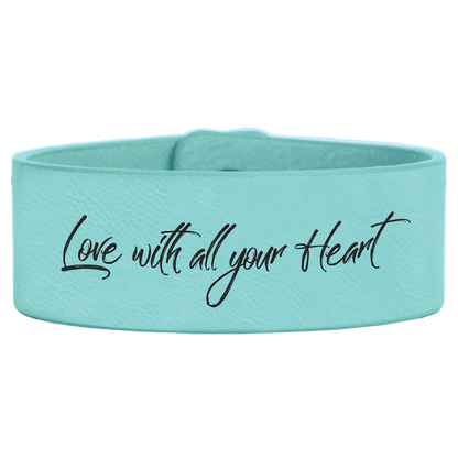 Leatherette Cuff Bracelet 1" x 9.5"
