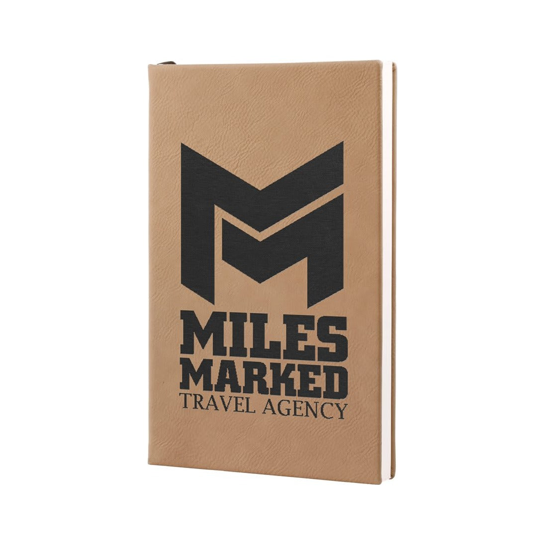 Leatherette Journal with Lined Notepad, Light Brown