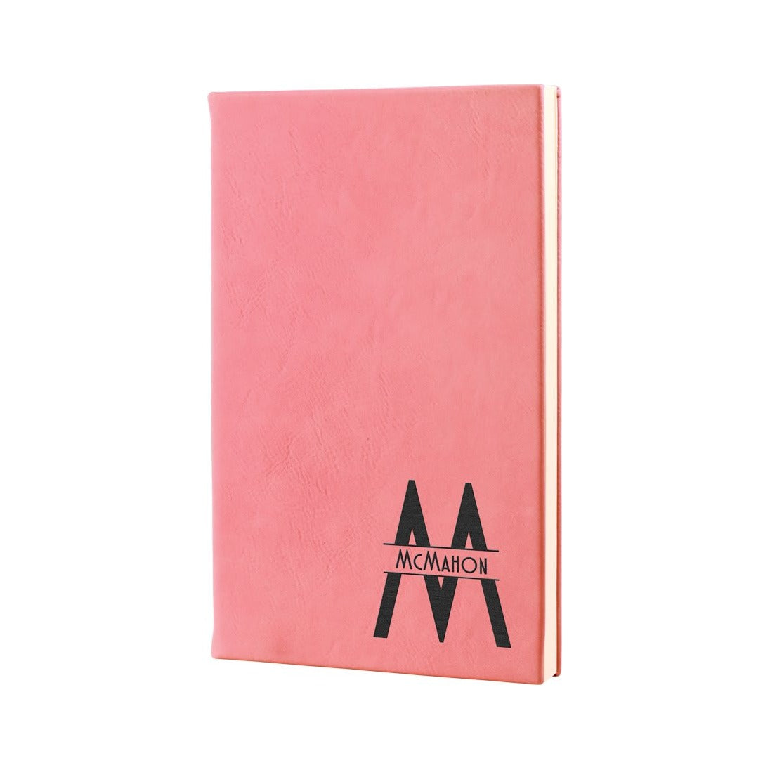 Leatherette Journal with Lined Notepad, Pink