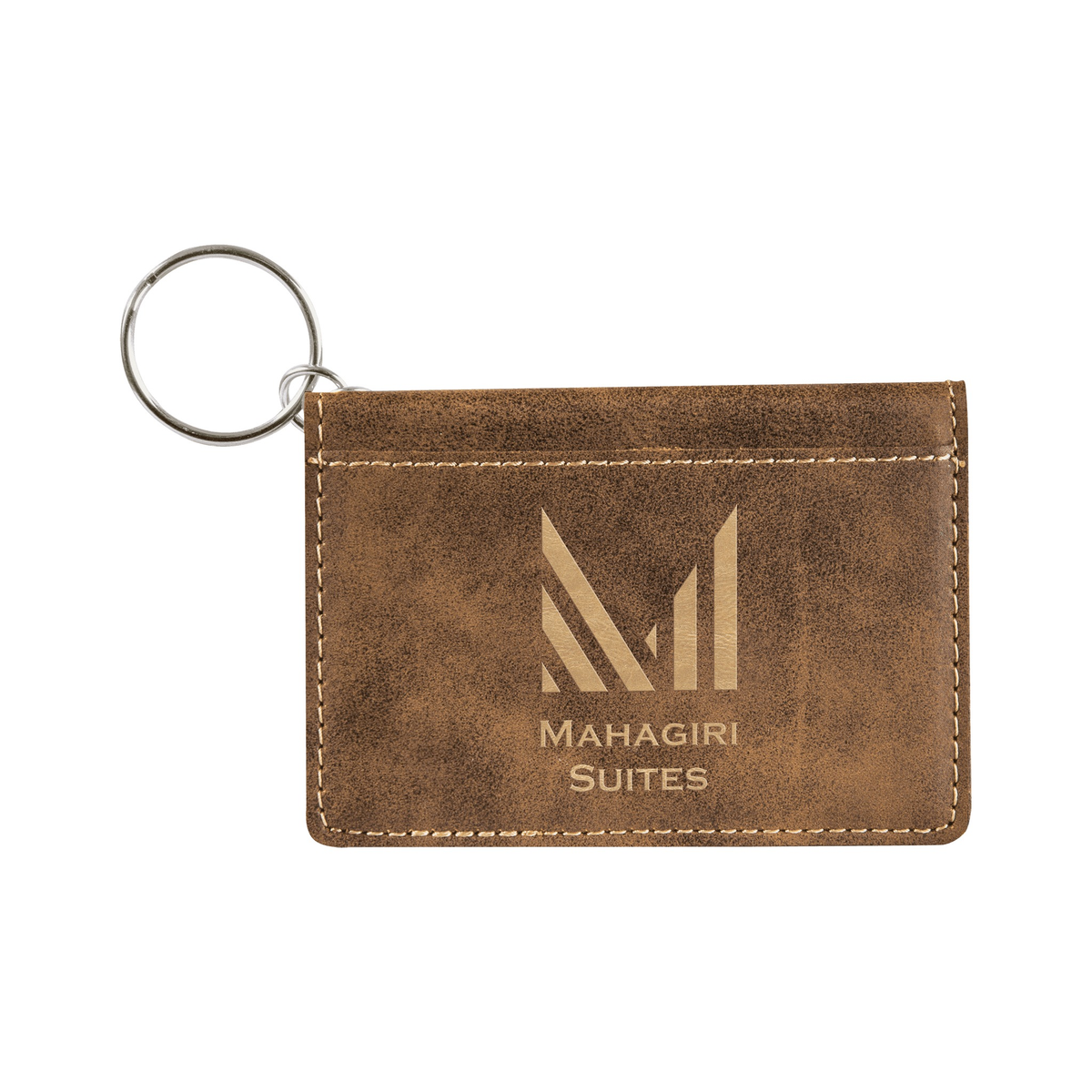 Leatherette Keychain ID Holder