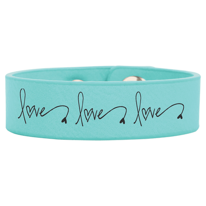 Leatherette Youth Cuff Bracelet .75" x 8.5"