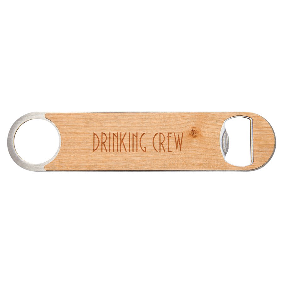 Bottle Opener with Wood Veneer
