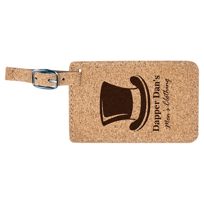 Leatherette Luggage Tag 4.25" x 2.75"