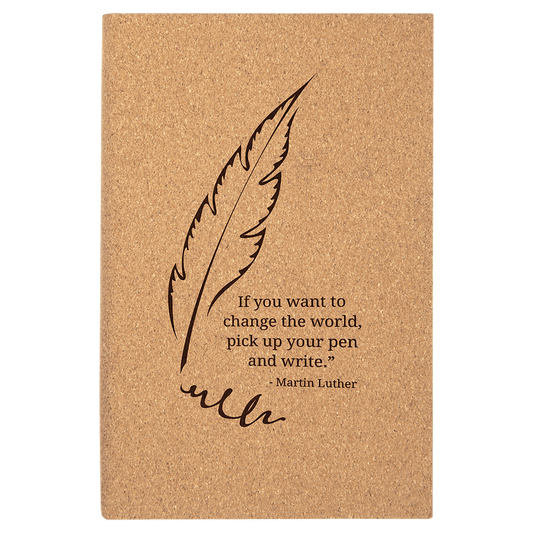 Cork Journal with Lined Notepad