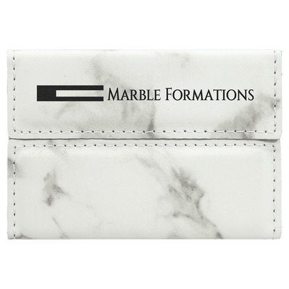 Leatherette Hard Business Card Holder