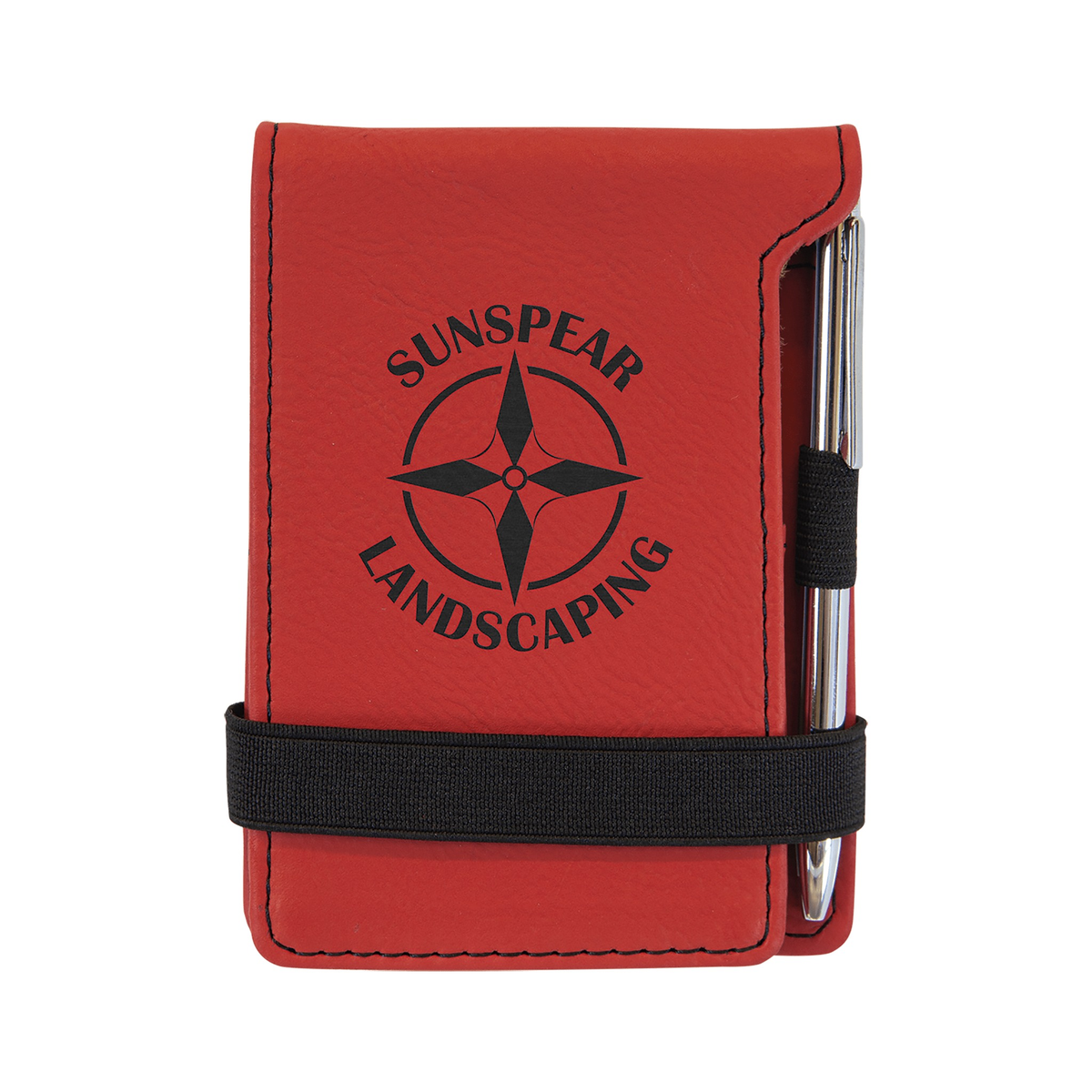 Leatherette Mini Notepad with Pen 3.25" x 4.75"