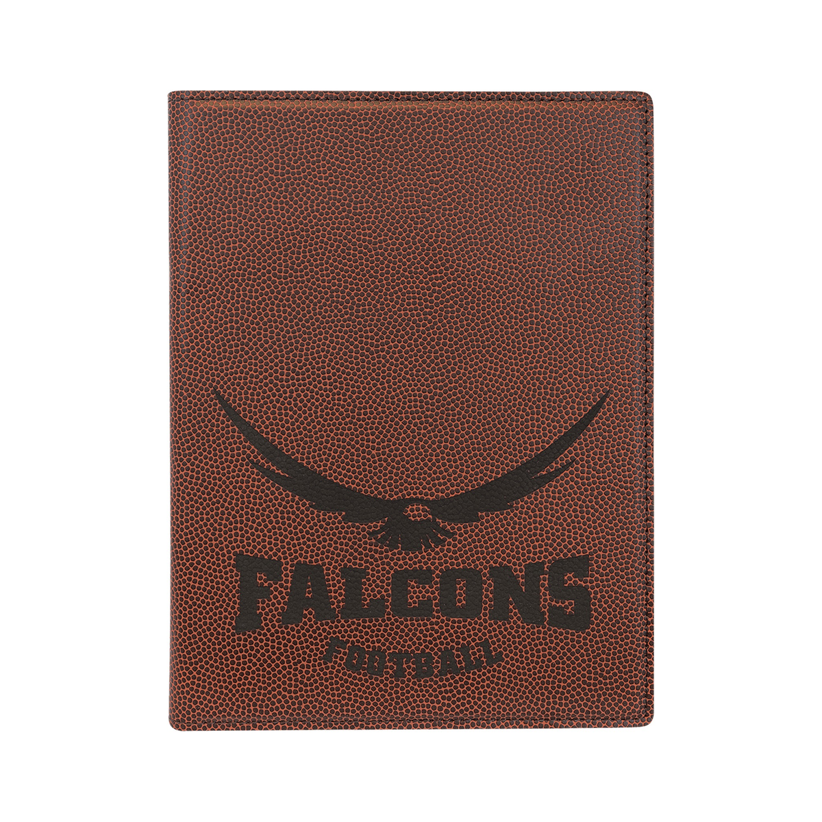 Leatherette Portfolio with Notepad 7" x 9", Football