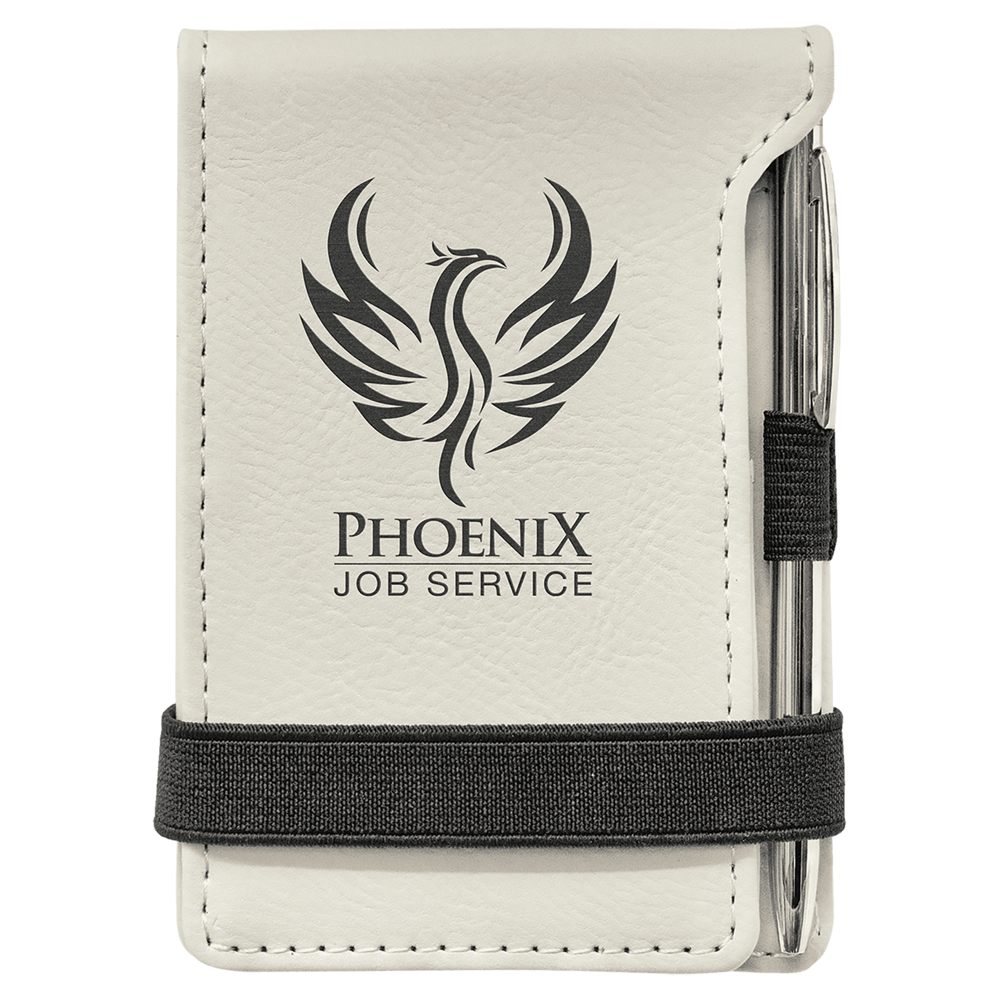 Leatherette Mini Notepad with Pen 3.25" x 4.75"