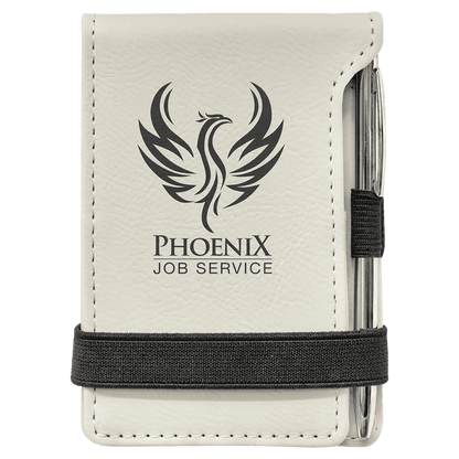 Leatherette Mini Notepad with Pen 3.25" x 4.75"
