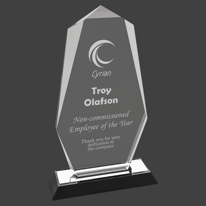 Silver Octagon Point Impress Acrylic