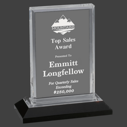Silver Beveled Impress Acrylic