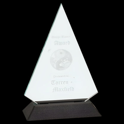 Jade Triangle Pop-In Acrylic (Base not included)