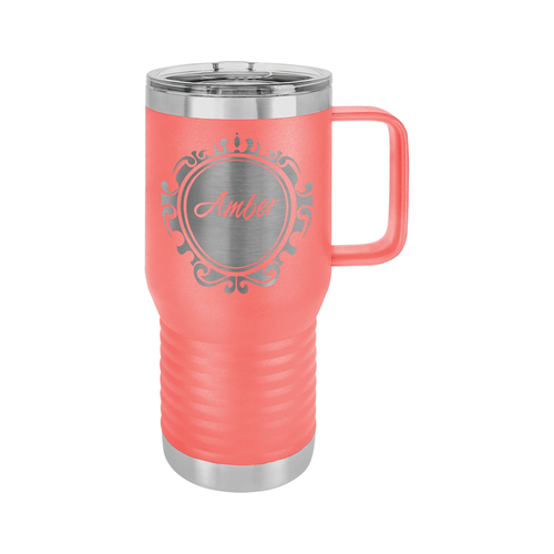 20 oz Vacuum Insulated Travel Mug with Slider Lid, Polar Camel