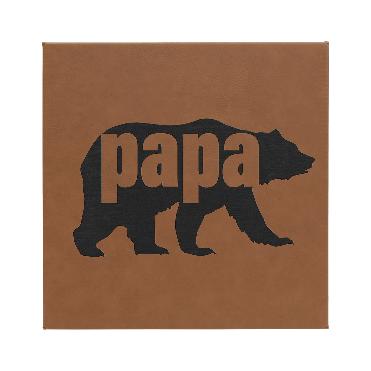 Leatherette Wall Decor with Sawtooth Hanger, Dark Brown