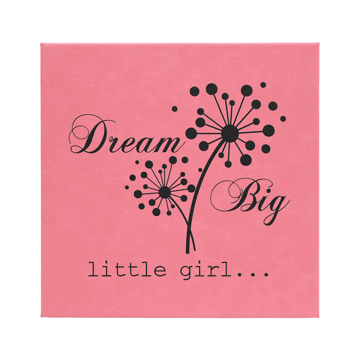 Leatherette Wall Decor with Sawtooth Hanger, Pink