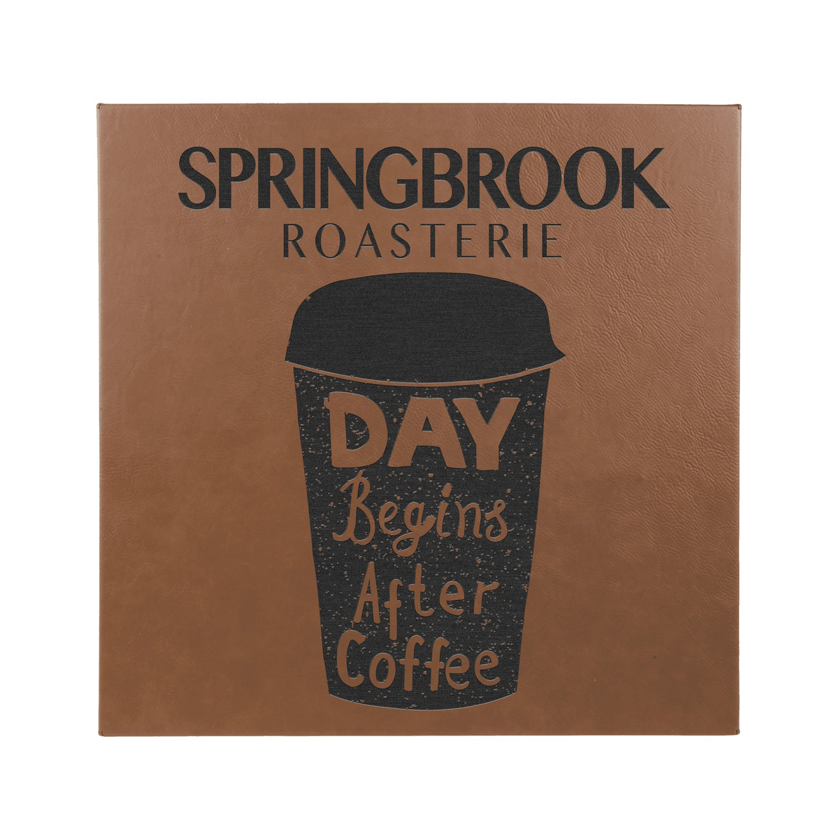 Leatherette Wall Decor with Sawtooth Hanger, Dark Brown