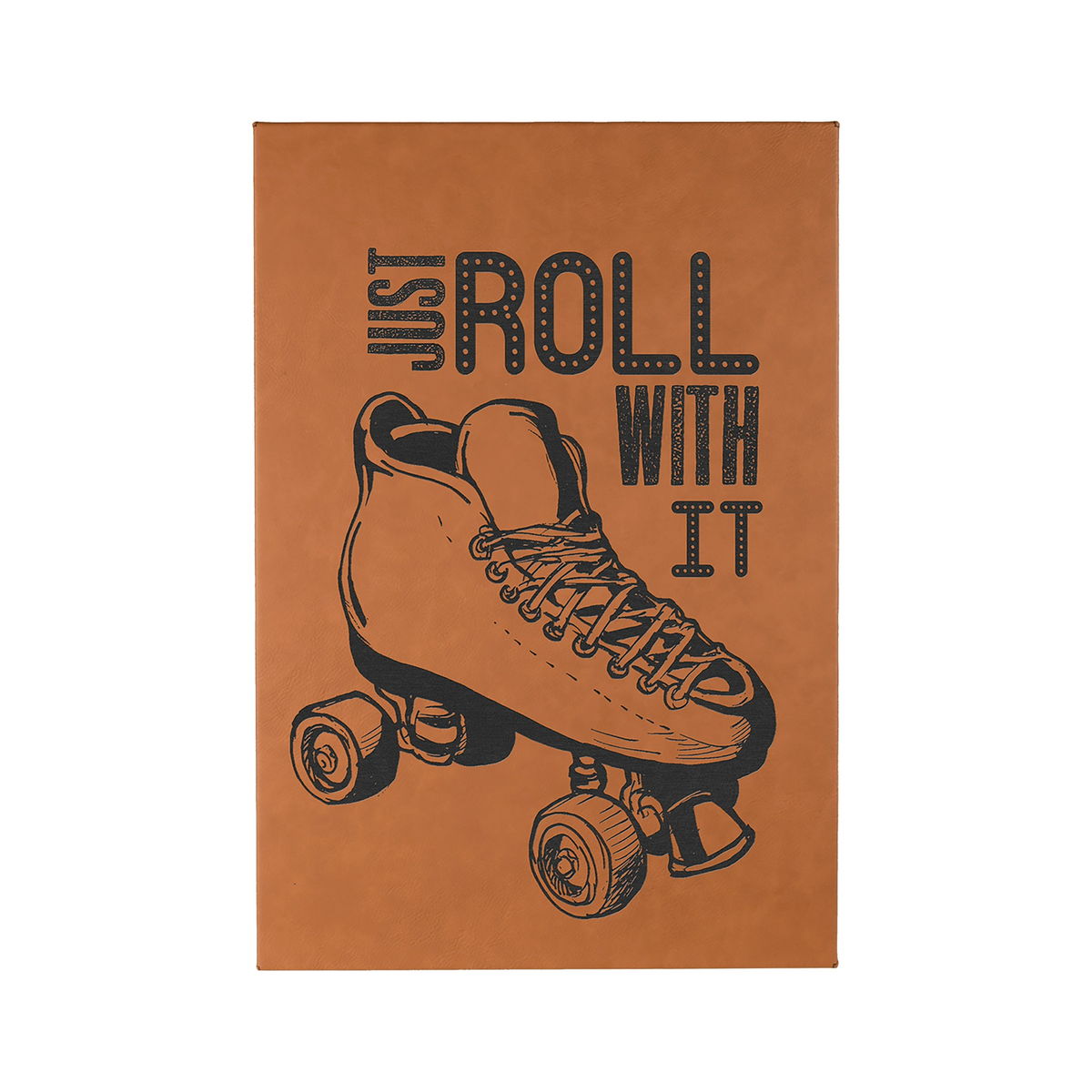 Leatherette Wall Decor with Sawtooth Hanger, Rawhide