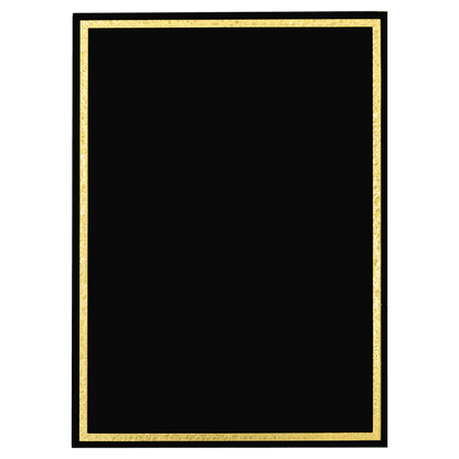 Black Florentine Frame Designer Plaque Plate