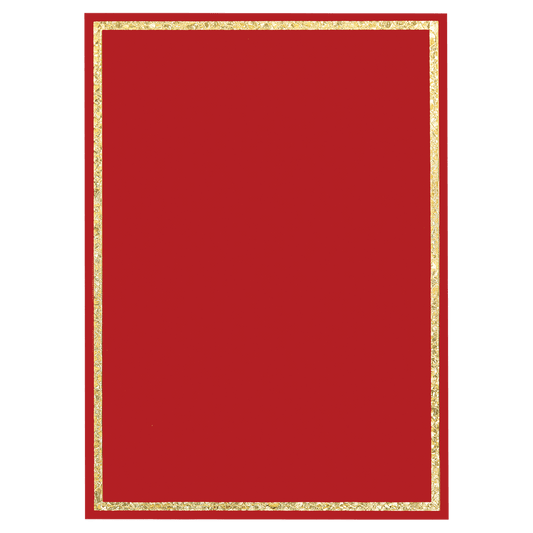 Red Florentine Frame Designer Plaque Plate