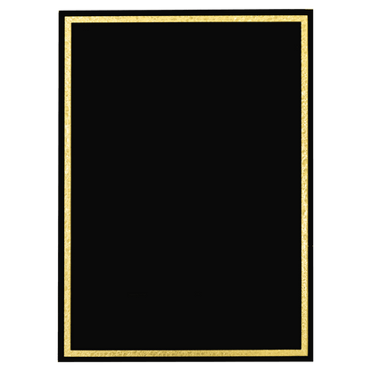 Black Florentine Frame Designer Plaque Plate