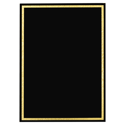 Black Florentine Frame Designer Plaque Plate