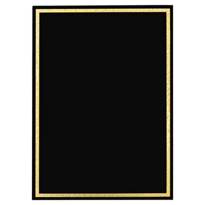 Black Florentine Frame Designer Plaque Plate
