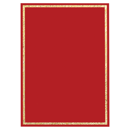 Red Florentine Frame Designer Plaque Plate