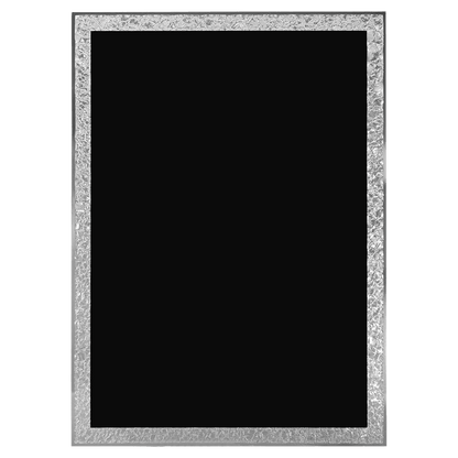 Black Aluminum Florentine Border Designer Plaque Plate
