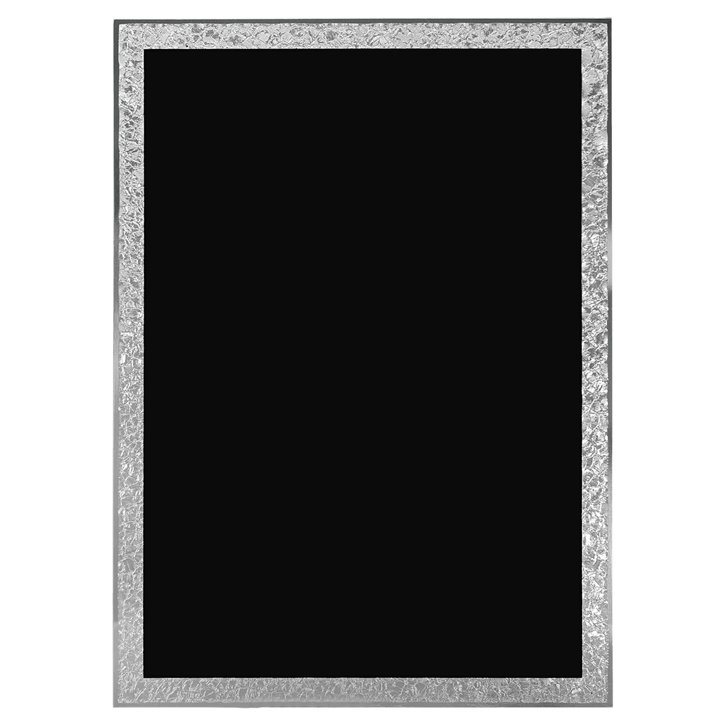 Black Aluminum Florentine Border Designer Plaque Plate