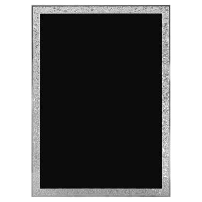 Black Aluminum Florentine Border Designer Plaque Plate