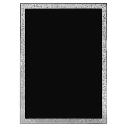 Black Aluminum Florentine Border Designer Plaque Plate