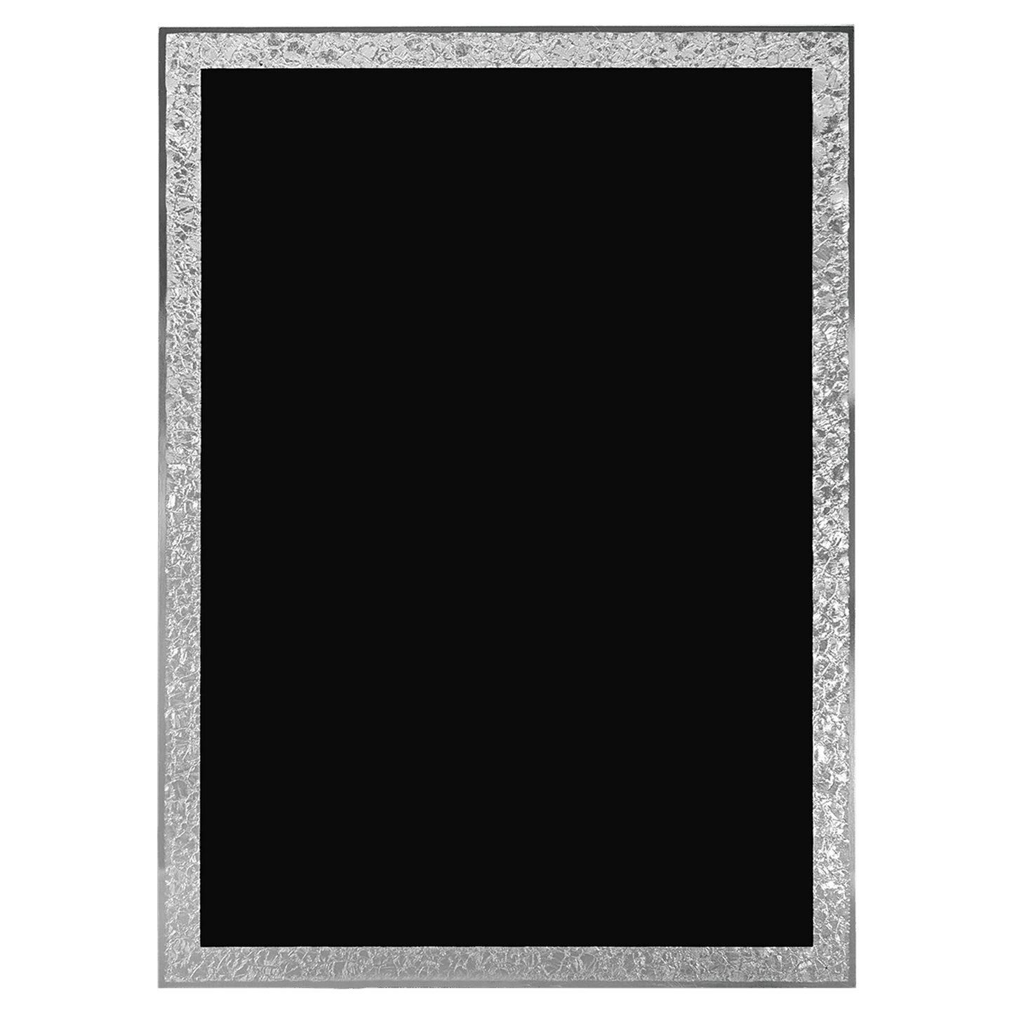 Black Aluminum Florentine Border Designer Plaque Plate