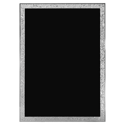 Black Aluminum Florentine Border Designer Plaque Plate