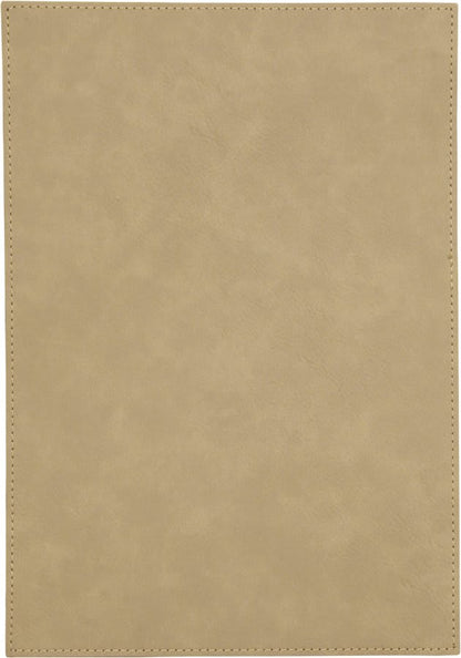 Light Brown Leatherette Plaque Plate