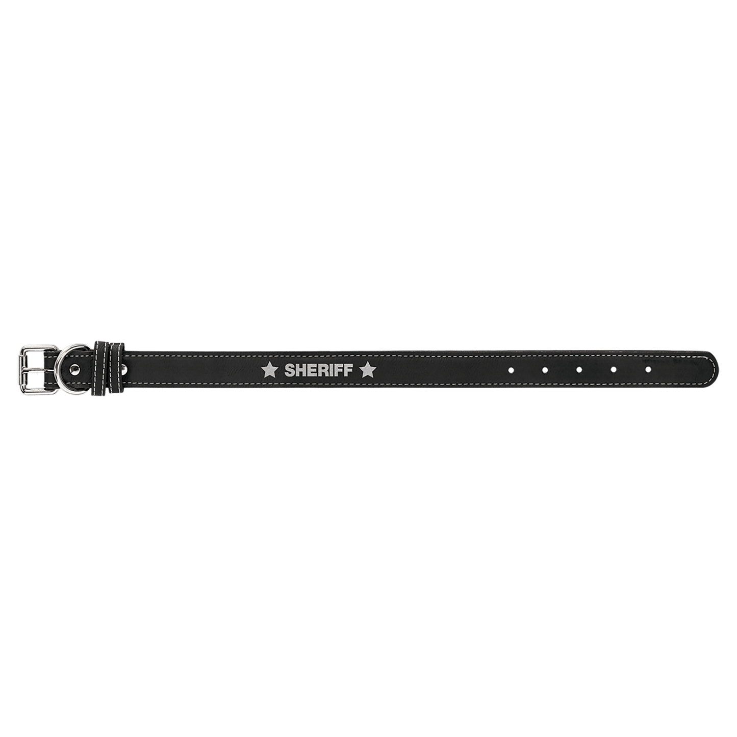 Small 15" x .75" Leatherette Dog Collar